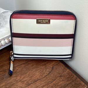Kate Spade New York compact Stacy Wallet in Berber stripe
